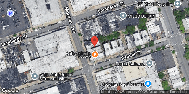 Aerial map of 516 MORGAN AVENUE, Brooklyn