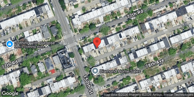 Aerial map of 150-08 77 ROAD, Queens