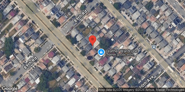 Aerial map of 89-61 HOLLIS COURT BLVD, Queens