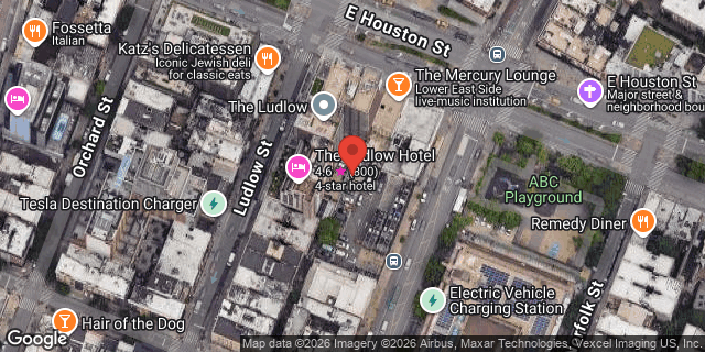 Aerial map of 207 EAST HOUSTON STREET, Manhattan