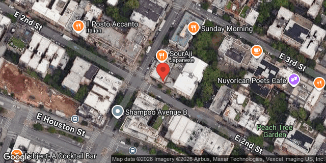 Aerial map of 19 AVENUE B, Manhattan