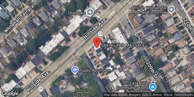 Aerial map of 88-01 208 STREET, Queens