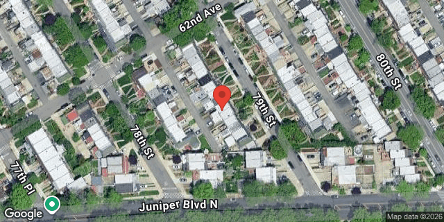 Aerial map of 62-20 79 STREET, Queens