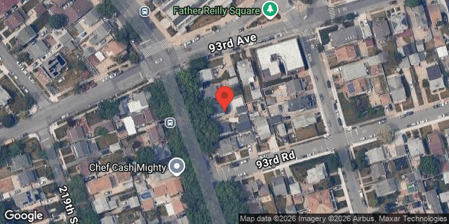 Aerial map of 93-09 SPRINGFIELD BLVD, Queens