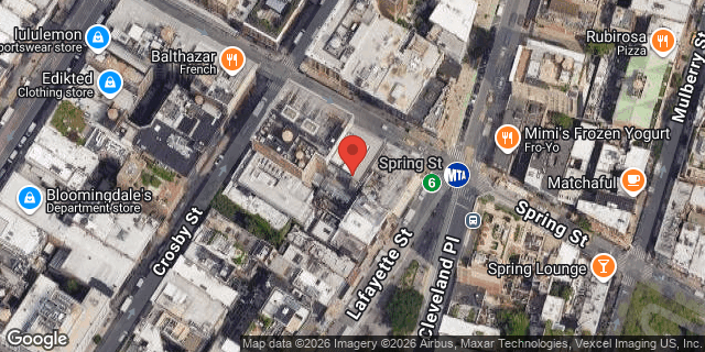 Aerial map of 68 SPRING STREET, Manhattan