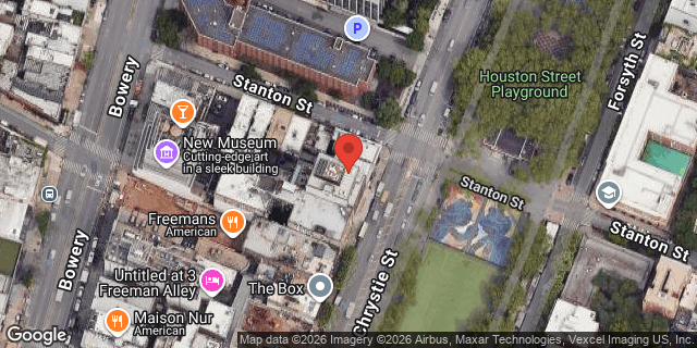 Aerial map of 203 CHRYSTIE STREET, Manhattan