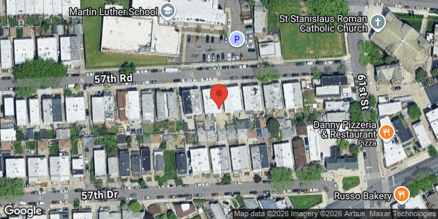 Aerial map of 59-74 57 ROAD, Queens