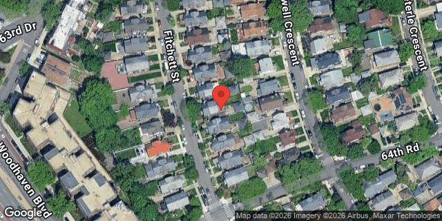 Aerial map of 63-123 FITCHETT STREET, Queens