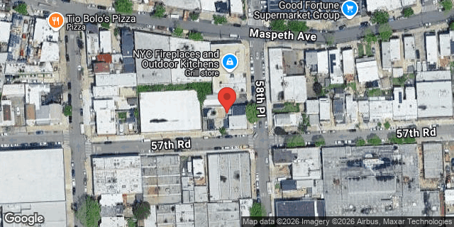 Aerial map of 57-14 58 PLACE, Queens