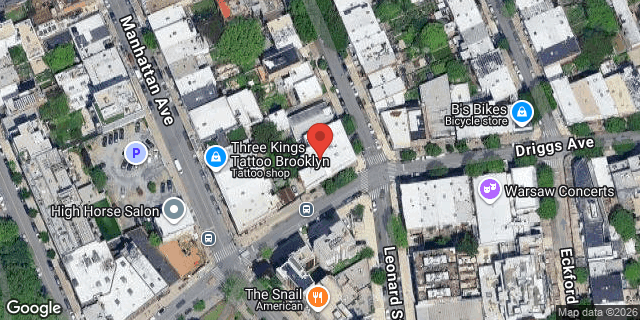 Aerial map of 515 LEONARD STREET, Brooklyn