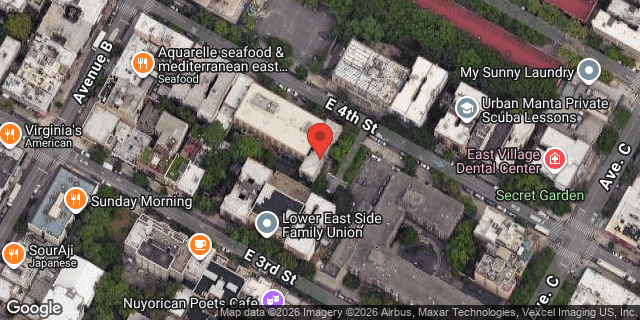 Aerial map of 268 EAST 4 STREET, Manhattan