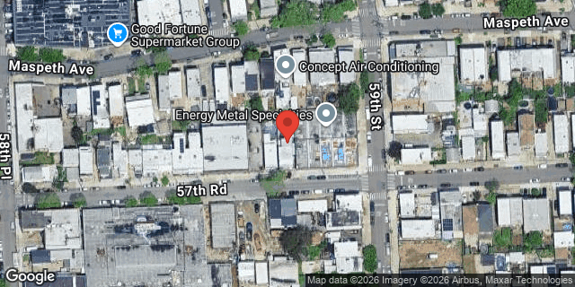 Aerial map of 58-83 57 ROAD, Queens