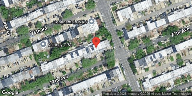 Aerial map of 147-57 77 AVENUE, Queens