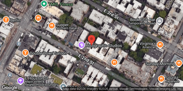 Aerial map of 176 EAST 2 STREET, Manhattan