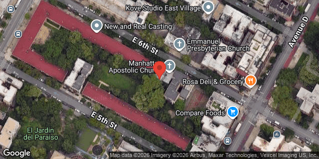Aerial map of 738 EAST 6 STREET, Manhattan