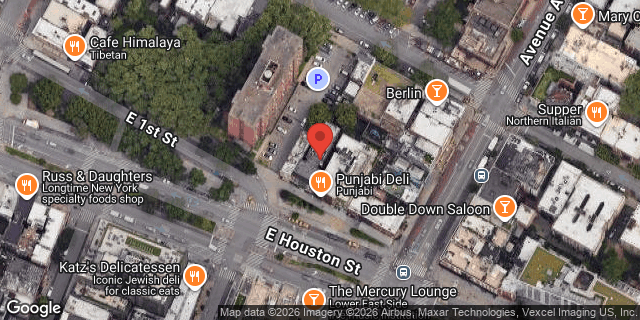 Aerial map of 110 EAST 1 STREET, Manhattan