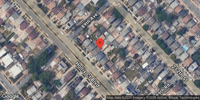 Aerial map of 89-11 HOLLIS COURT BLVD, Queens
