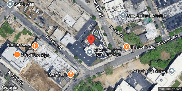 Aerial map of 88 NORTH 15 STREET, Brooklyn