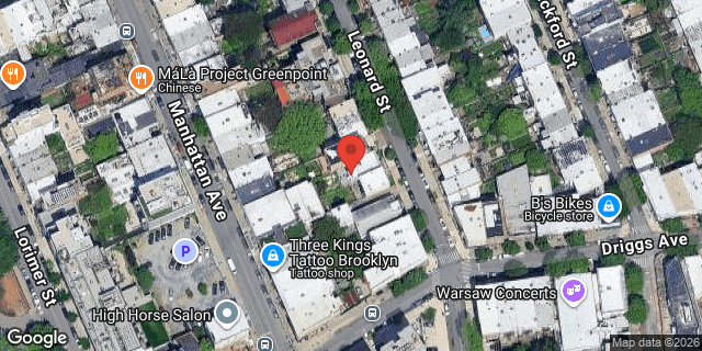 Aerial map of 525 LEONARD STREET, Brooklyn