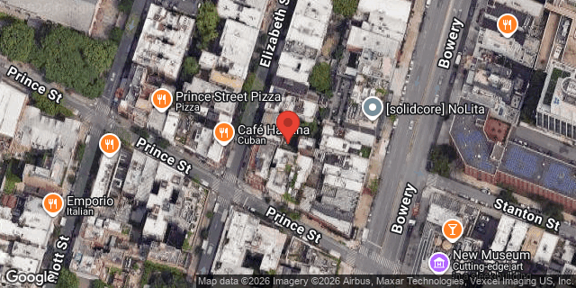 Aerial map of 228 ELIZABETH STREET, Manhattan
