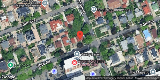 Aerial map of 108-55 70 ROAD, Queens