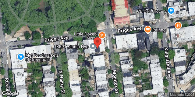 Aerial map of 89 DRIGGS AVENUE, Brooklyn
