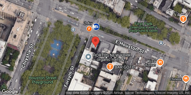 Aerial map of 137 EAST HOUSTON STREET, Manhattan