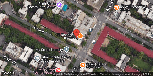 Aerial map of 73 AVENUE C, Manhattan
