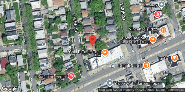 Aerial map of 77-41 167 STREET, Queens