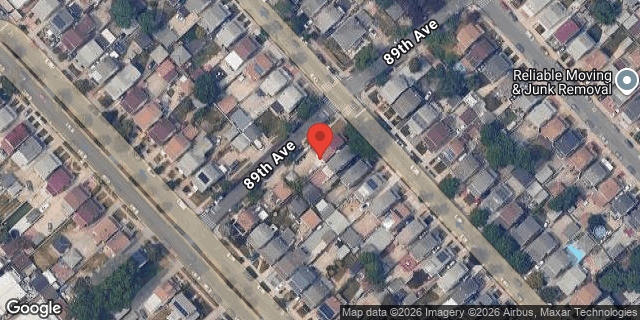 Aerial map of 89-22 212 STREET, Queens