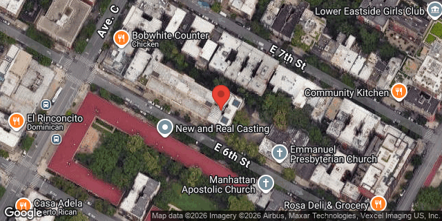 Aerial map of 719 EAST 6 STREET, Manhattan