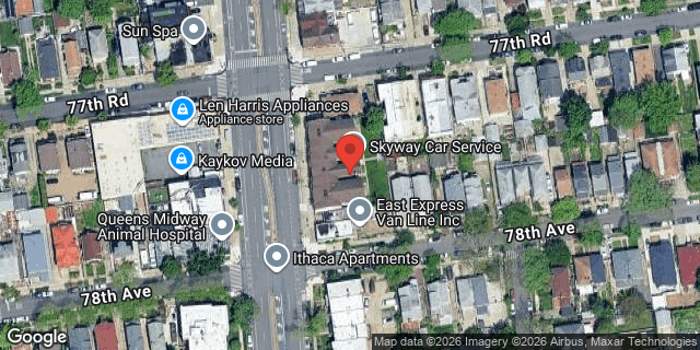 Aerial map of 77-37 164 STREET, Queens
