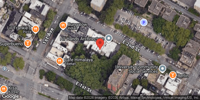 Aerial map of 109 EAST 2 STREET, Manhattan