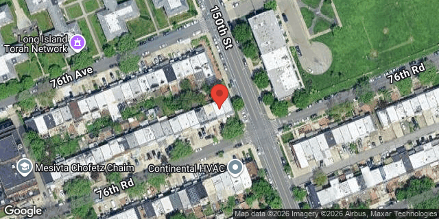 Aerial map of 147-57 76 ROAD, Queens