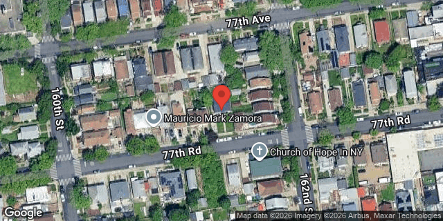 Aerial map of 160-31 77 ROAD, Queens