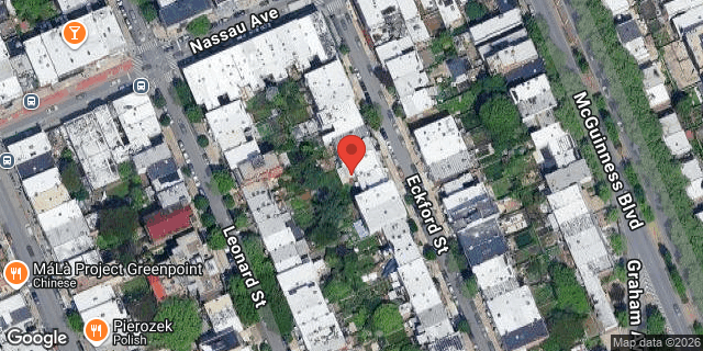 Aerial map of 119 ECKFORD STREET, Brooklyn