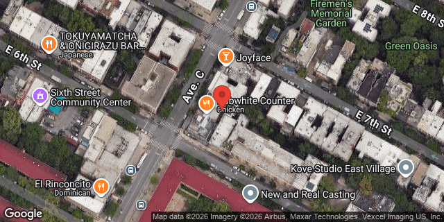 Aerial map of 96 AVENUE C, Manhattan