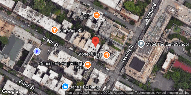 Aerial map of 231 EAST 4 STREET, Manhattan