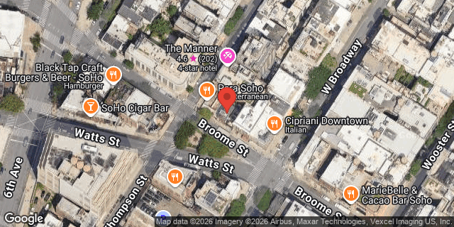 Aerial map of 514 BROOME STREET, Manhattan