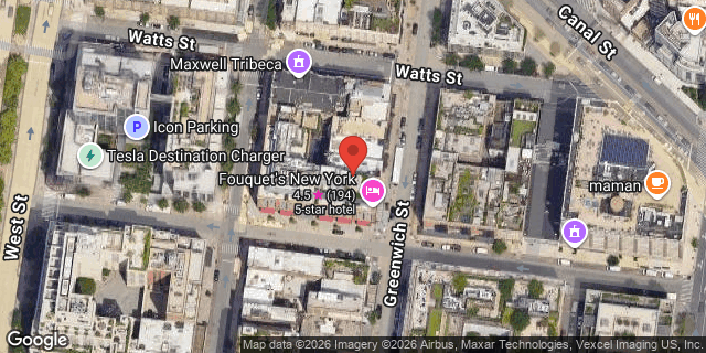 Aerial map of 458 GREENWICH STREET, Manhattan