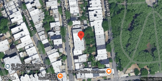 Aerial map of 640 HUMBOLDT STREET, Brooklyn