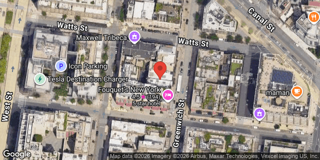 Aerial map of 460 GREENWICH STREET, Manhattan