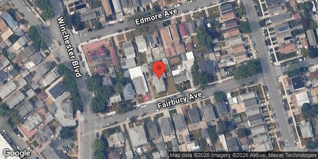 Aerial map of 221-25 FAIRBURY AVENUE, Queens
