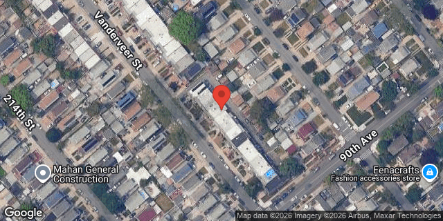 Aerial map of 89-71 VANDERVEER STREET, Queens