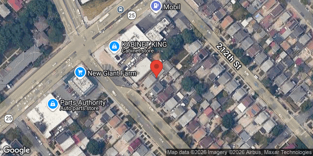 Aerial map of 88-17 HOLLIS COURT BLVD, Queens