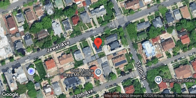 Aerial map of 108-48 JEWEL AVENUE, Queens