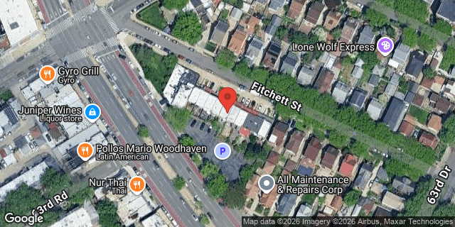 Aerial map of 63-30 FITCHETT STREET, Queens