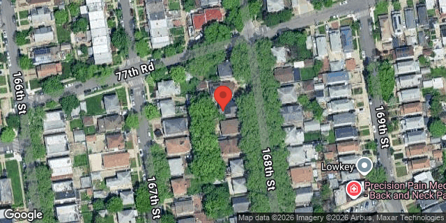 Aerial map of 77-12 168 STREET, Queens