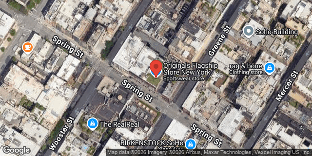Aerial map of 135 SPRING STREET, Manhattan
