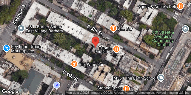 Aerial map of 528 EAST 5 STREET, Manhattan